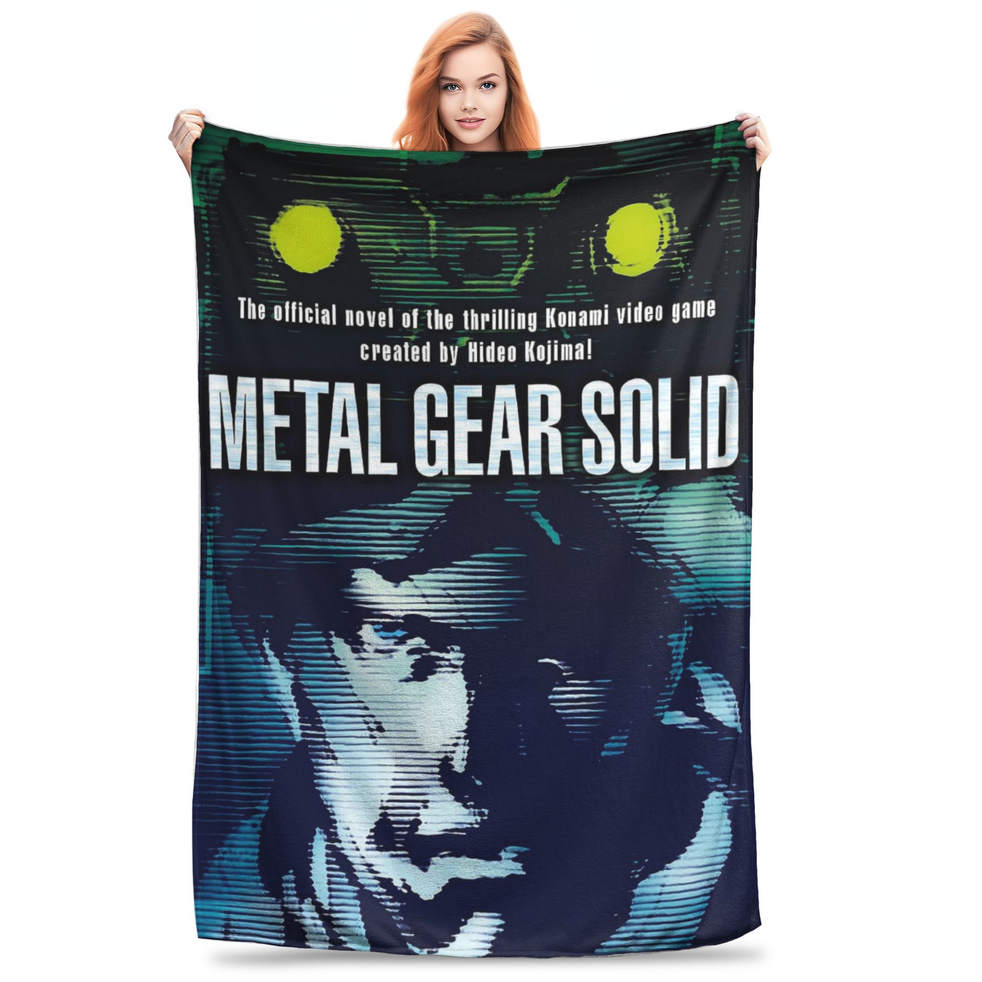 

Metal Gear Solid Enter Shadow Moses Comic MGS1 Games Blankets Flannel Throw Blanket for Bedroom Travel Throws Bedspread Quilt 80x120cm