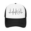 Sommer-Sonnenhüte Stethoskop Herzschlag Baseballkappe Stilvolle Trucker-Mütze Gewaschen Damen Unisex Tennis Skate Baseballkappen