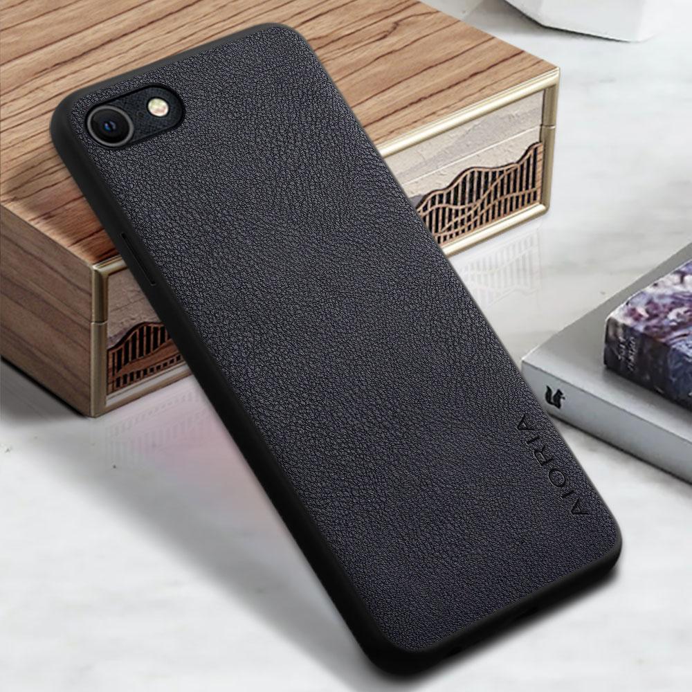 

Чехол для iPhone SE 2022 2020 Phone Cover Funda Capa Solid color Business Pu Leather Design iPhone SE 2020 чёрный