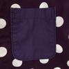 KATO Dot Pattern Short Sleeve Cotton Shirt XS Purple Polka Dot Men's Used