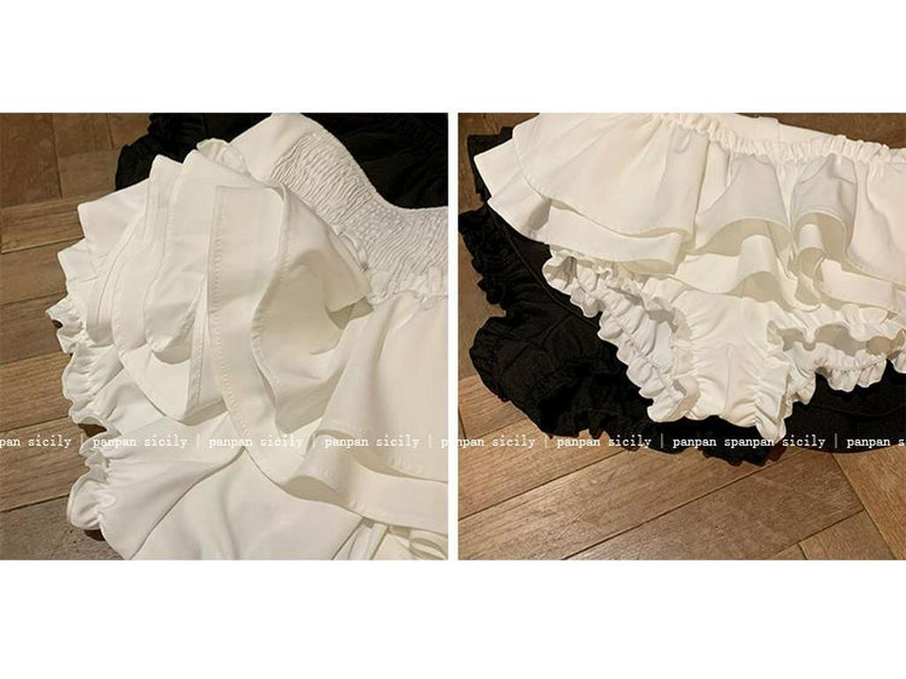 Ballet-Inspired Puffy A-Line Cake Skirt 2025: Spring/Summer Super Short Anti-Exposure Skirt Pants