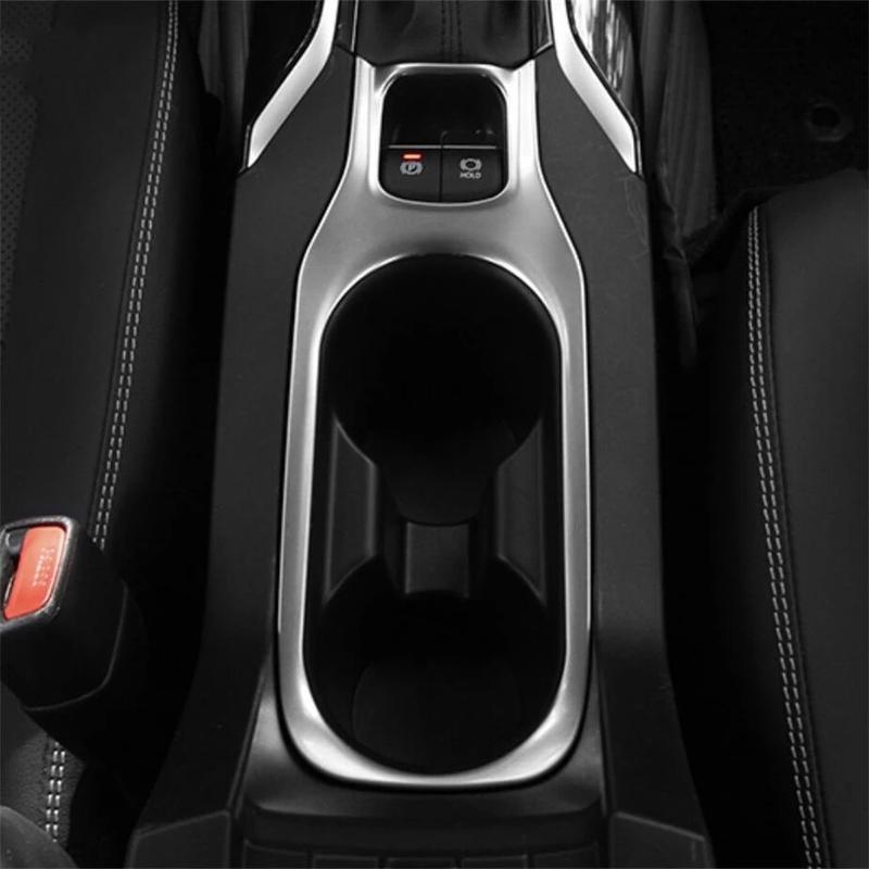 For Toyota Corolla     23 Front Water Cup Holder Gear Shift Panel Cover Trims Decoration Sticker Car Accessories