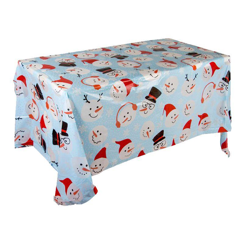 Decorative Plastic Christmas Tablecloth For Home Festivities And Gatherings