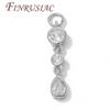 18K Gold Plated Brass with Zircon Charms For Jewelry Making,Long Pendants Charm For Necklaces Accessories,Earrings Findings