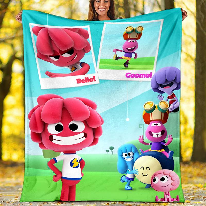 Deka s motivem Huggy Wuggy Perfektní na pohovku postel Cestování Venkovní použití Lze prát v pračce Útulná Odolná