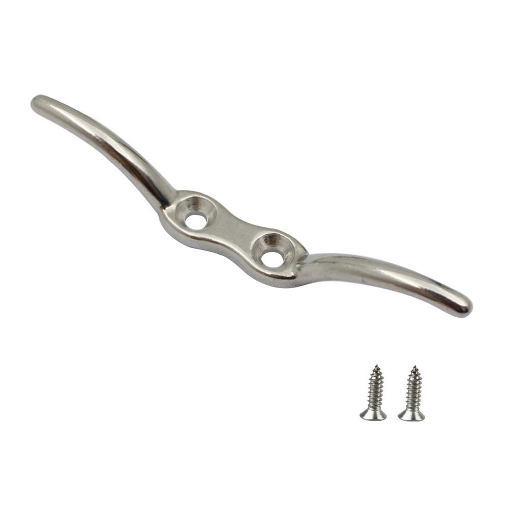 Rust Proof Stainless Steel Rope Cleat Hook for Flag Pole Halyard Boat Yacht