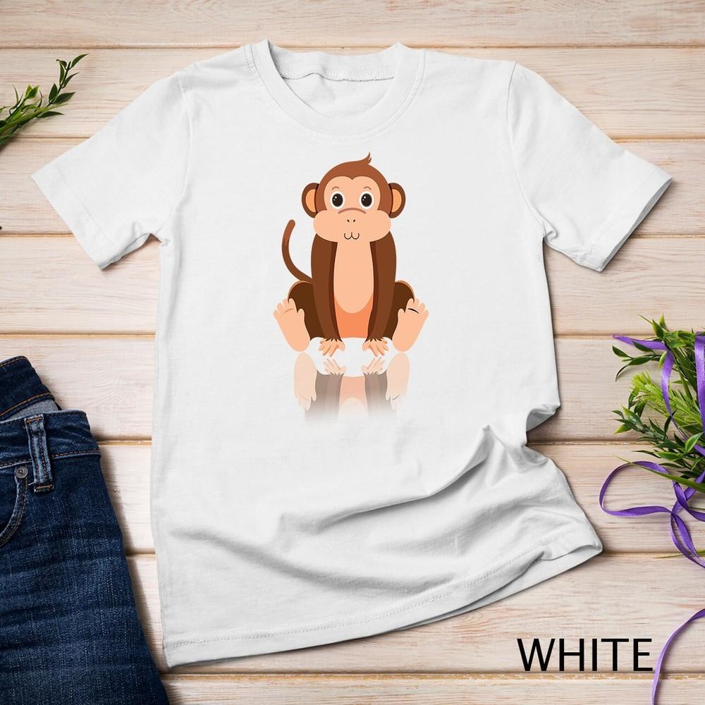 Funny Monkey Chimpanzee Ape Zoo Animal Lover Design Unisex T-shirt