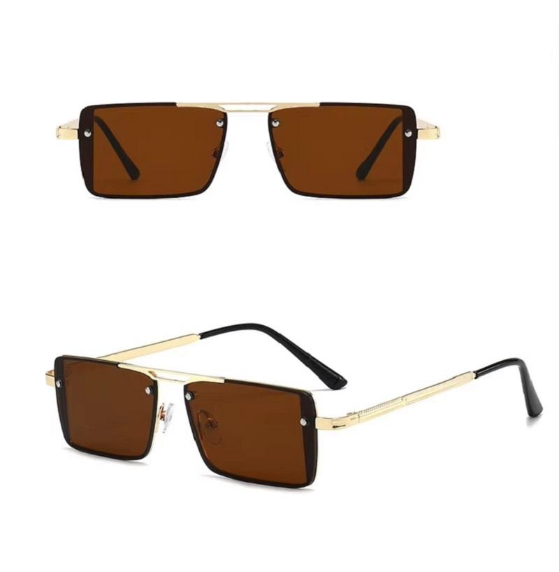Retro Square Sunglasses Men Women Metal Frame Sun Glasses UV400 Protection Vintage Steampunk Eyewear utdoor Driving Shades