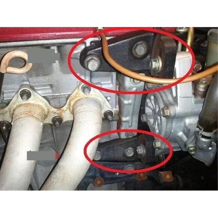 Lower + Upper for Power Steering Bracket for Honda Civic 92-00 B16 GSR P72 B-Series Car for Engine Parts 6061-T6 Aluminum(Lavender)