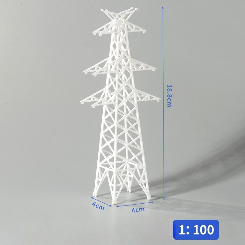 1 stk 1:100/1:200 Højvoltsmast Modellering Jernbane Tog Sandbord Scene Layout Samling Legetøj Mini Model Elektrisk Kraftmast