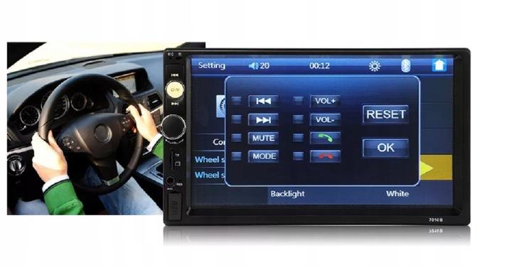 Radio Samochodowe 2Din 7Cali Android Auto Car Play Bt Usb Aux Sd Mikrofon