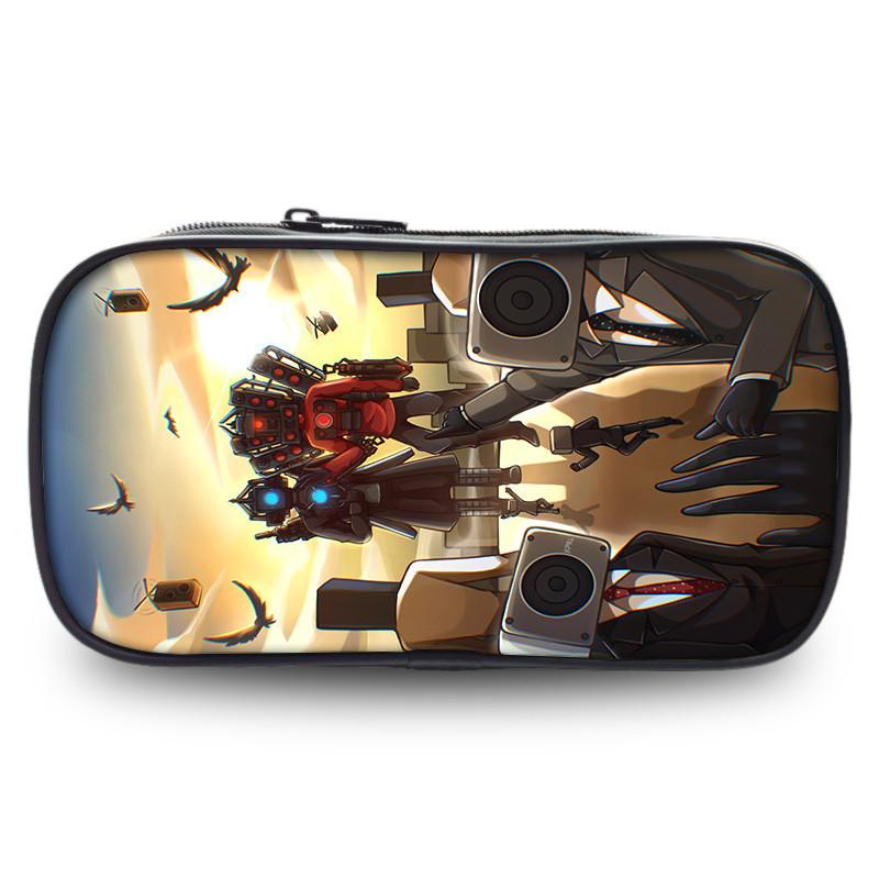 Tv Trendy Titan Character Print Pencil Holder Roomy Polyester Case For Ages All