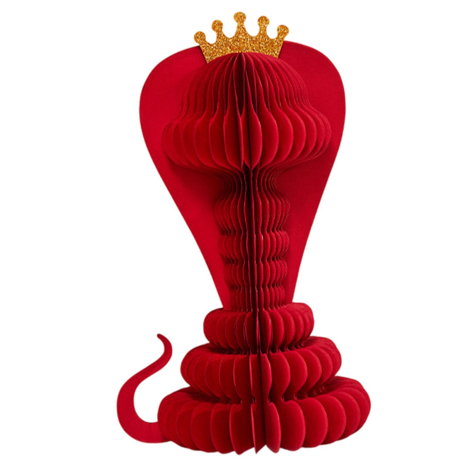 

Chinese New Year 3D Origami Snake Handicraft Table Centerpiece Holiday Gathering Multifunctional Party Desktop Snake Ornament