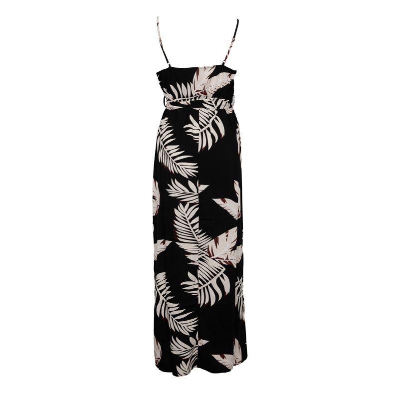 Women's VERO MODA Leaf Print Maxi Dress with Straps