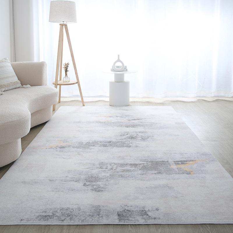 Maßgefertigter japanischer Wabi-Sabi & nordisch gestreifter Schlafzimmer-/Akzentteppich