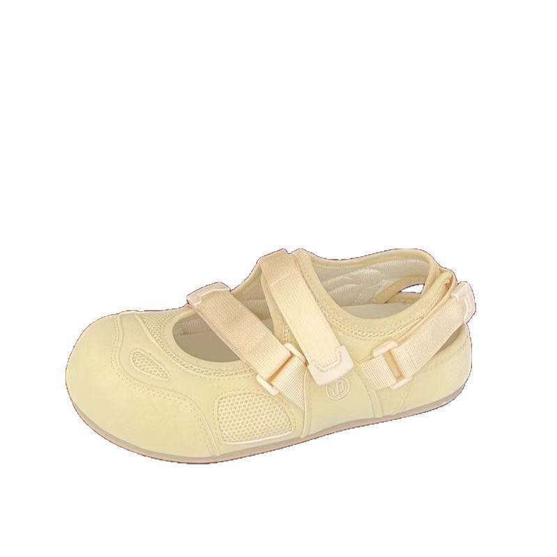 Ugly cute hollow female new comfortable breathable light mouth Velcro with skirt ballet