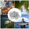 100 pcs Stainless Steel Oval Pin Powerful Fast Link Clip Fishing Tackle Interlock AccessoriesS