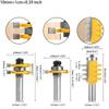 Professional Router Bit Set 1/2 1/4 Shank High Impact Strength Carbide Alloy Tenon Material Milling Tool for Woodworking