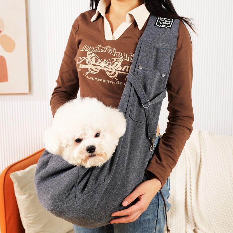 Portable Foldable Pet Carrier Breathable Crossbody Bag Dogs Cats