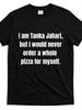 1pc of Funny I Am Tanka Jahari T-Shirt, Round-Neck, Made of Pure In Black, Perfect for Occasions Lik