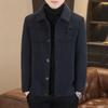 2025 Autumn/Winter Men's Fleece-Lined Lapel Jacket - Trendy, Versatile, Short Casual Coat
