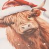 Set of 4 Christmas Highland Cow Placemats