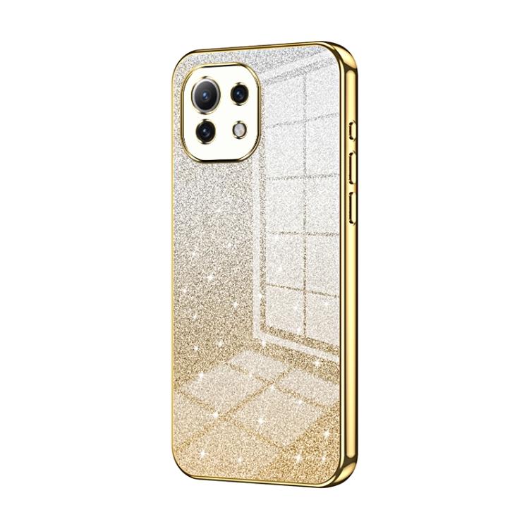 Gradient Glitter Powder Electroplated Phone Case