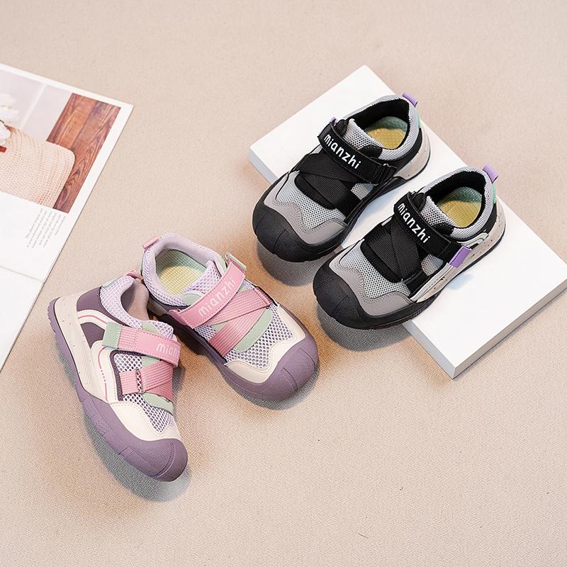 Kids Casual Shoes Mesh Breathable Children Flat Shoes Mesh Breathable 2025 New Children Running Shoes Non-slip Toes Capped Soft