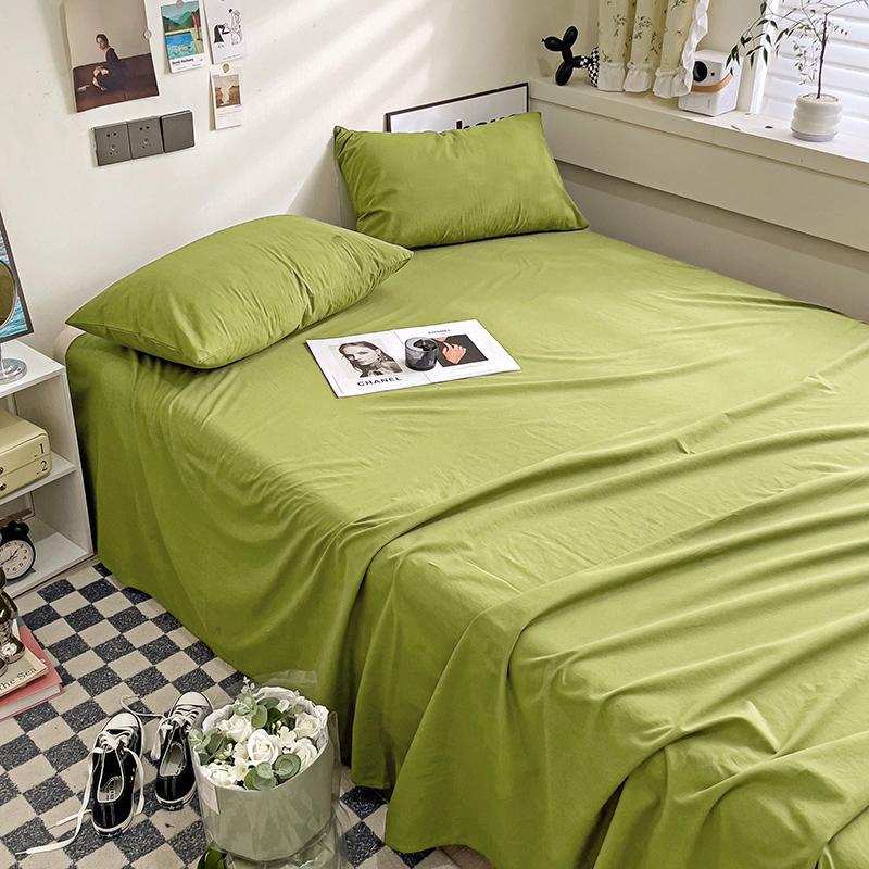 Minimalist Solid Color Thick Bed Sheet For Household Student Dormitory Single Bed