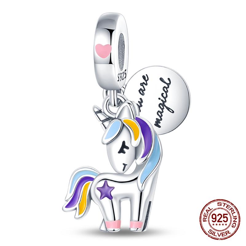 Fit Charms Fororiginal Bracelets And 3Mm Bracelets Cat Pendant Under The Mooncopper Jewelry Making For Women Gift