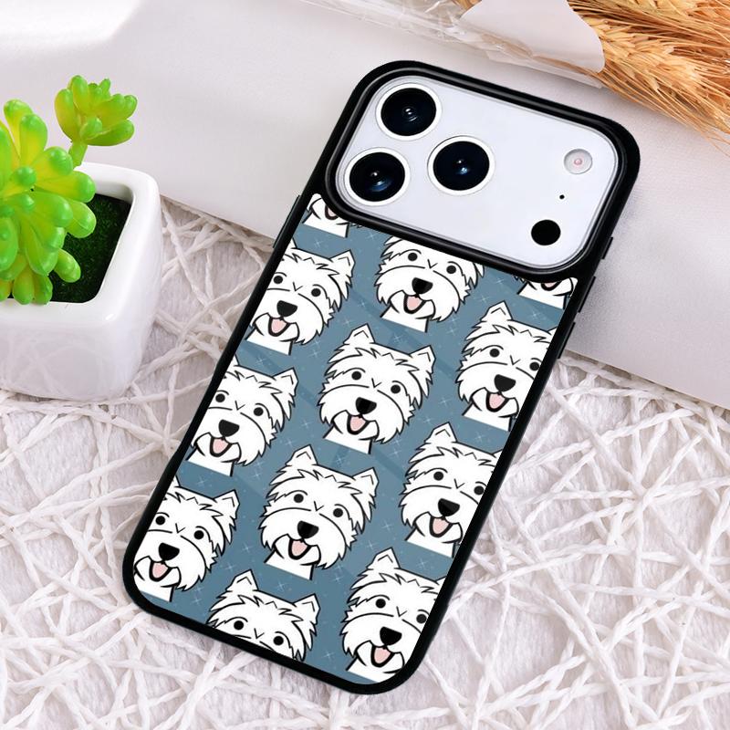West Highland Terrier Westie Funda Shockproof Phone Case for iPhone 17 Air 16e 15 11 12 14 13 Pro Max Cover Coque