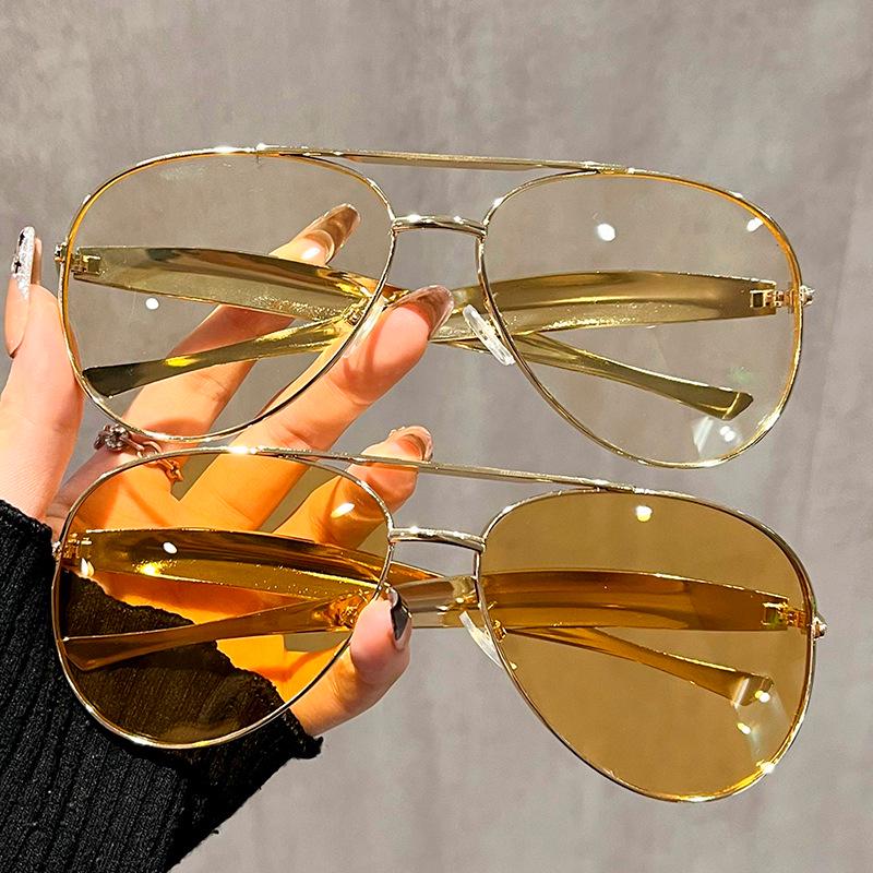 2025 Retro Metalowe Okulary Przeciwsłoneczne w Kształcie Żaby - Modny Street Style Damski High-End
