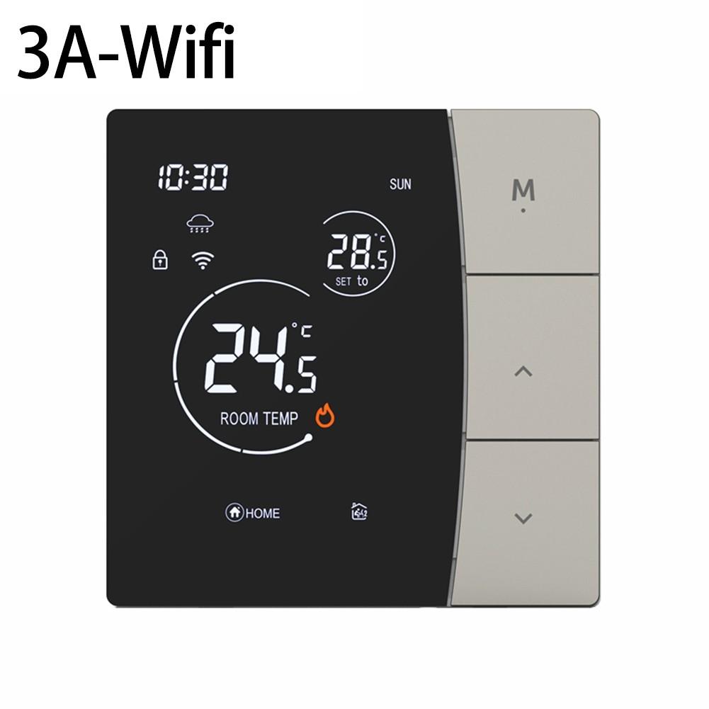 Electric Floor Heating Water Gas Boiler WiFi Smart Thermostat Gray 3A-WIFI