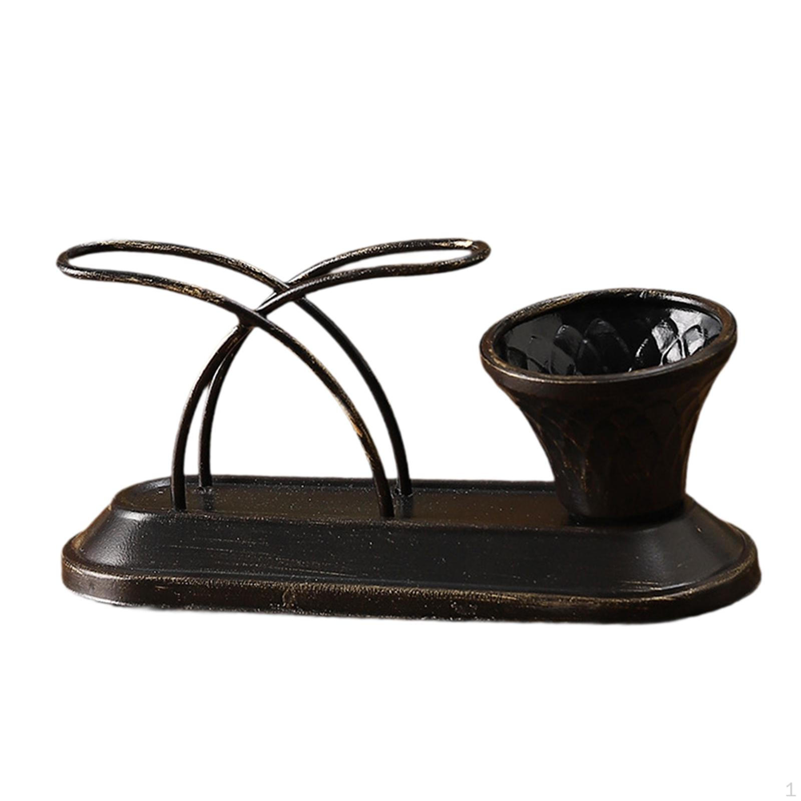 

Настольный железный держатель для салфеток, элегантный металлический отдельно стоящий диспенсер для кухни, кафе, бара Napkin Picks Holder