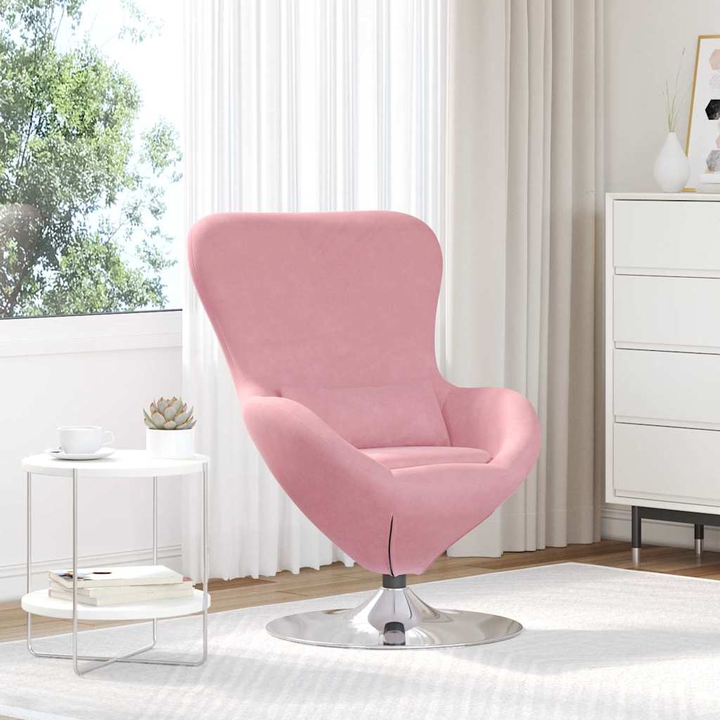 Egg Chair Pink Velvet
