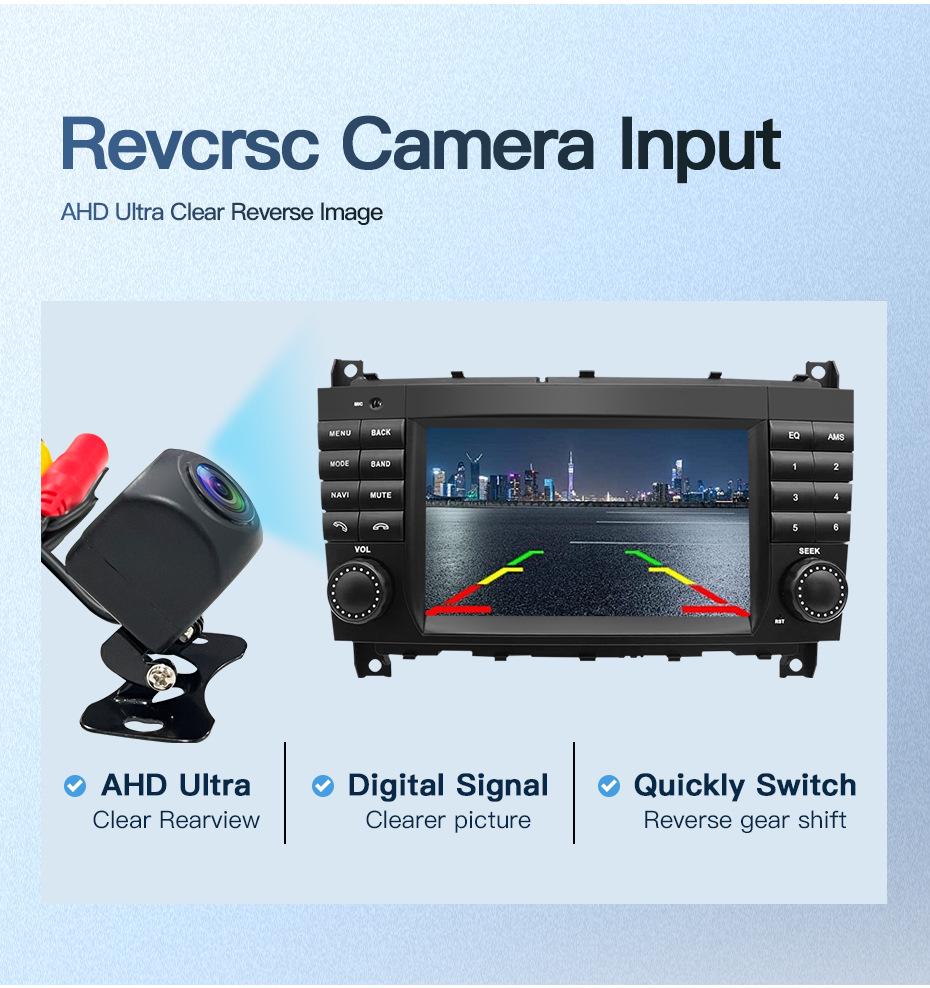 Navigation and Reversing Screen Radio for Mercedes CLK-Class W209 AMG