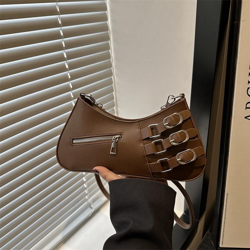 Premium Design Spring New Trend Retro Spice Girl High Texture Shoulder Underarm Messenger Bag