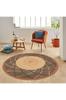Rovigo Home Washable Round Printed Carpet RHM7008