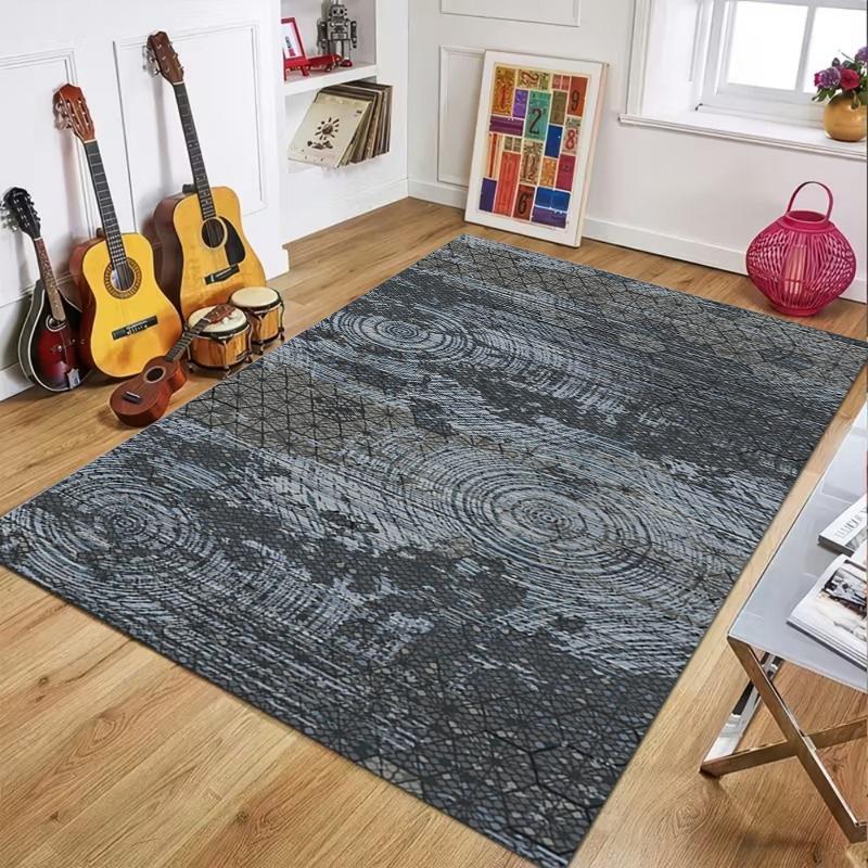 

Minimalist Abstract Geometric Texture Area Rug Non Slip Luxury Striped Floor Mat for Living Room Bedroom Office Home Decoration 50x80cm