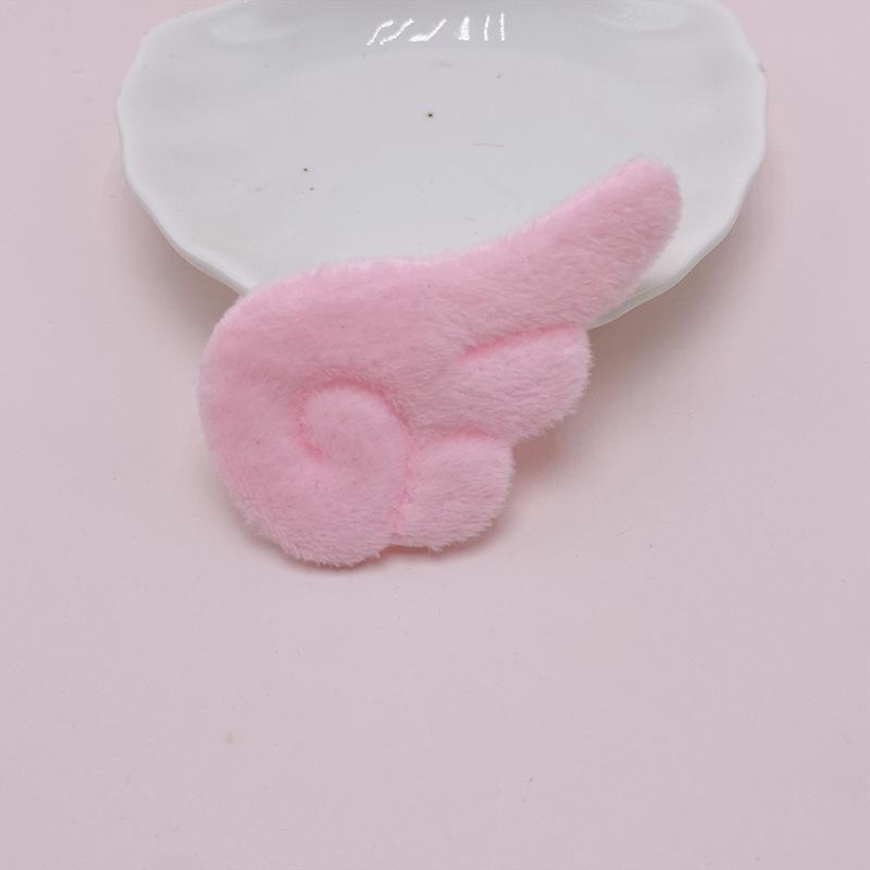 

Soundwave technology Double-sided Plush Angel Wings, DIY Hairpin Ornaments Accessories Socks Clothing Decoration 10pcs рожевий