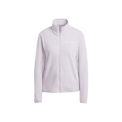 Travel Outdoor Series Stand Collar Zipper Fleece Jacket Women Jacket Light-Purple JP1453