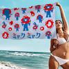 Cartoon M-Myaku-Myaku Microfiber Blanket Quick Drying Beach Towels Oversized Printing Super Absorbent Pool Towel Blanket