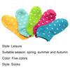 5 Pair Socks Lovely Heart Pattern Cotton Blend Women Ankle Socks for Daily Wear