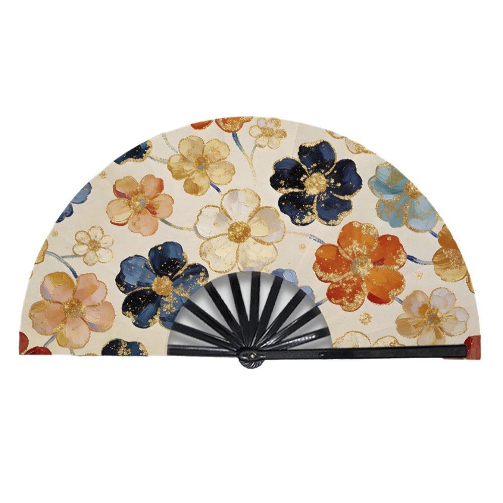 Handmade Portable Folding Fan Decorative Retro Handheld Fan Hanfu Accessories