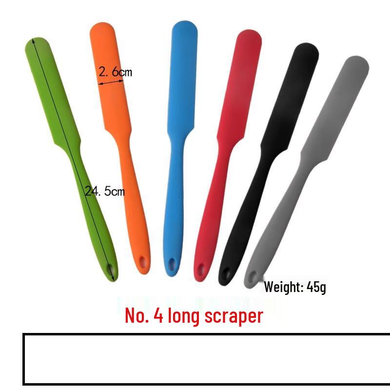 Zisiz Long Silicone Baking Spatula Set