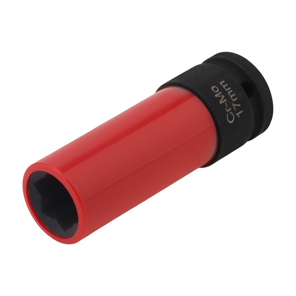 17mm 1/2 Inch Drive Chromium Molybdenum Steel Lug Nut Remover Socket Anti-Theft Smart Cover