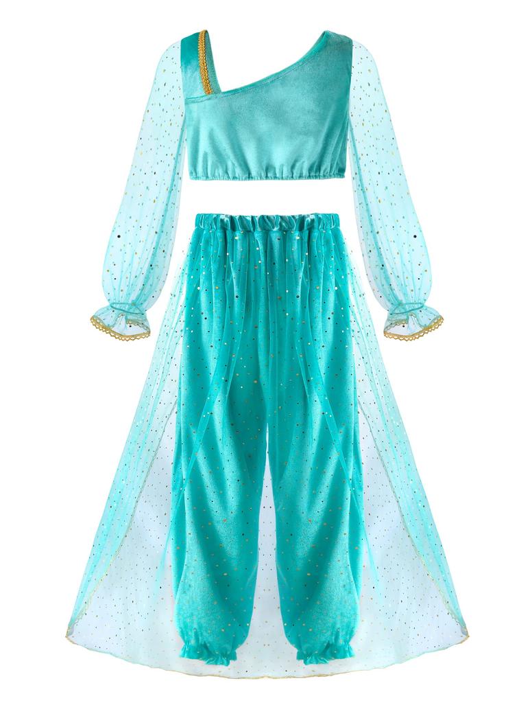 ReliBeauty Princess Cosplay Costume for Perfect for or Any Includes a Tiara and Size Girls, Halloween, Birthdays, Christmas, Occasion. Choker. 4-Piece