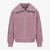 Women S Soft Fleece Jacket grayiSh Pink Nj4fr80l