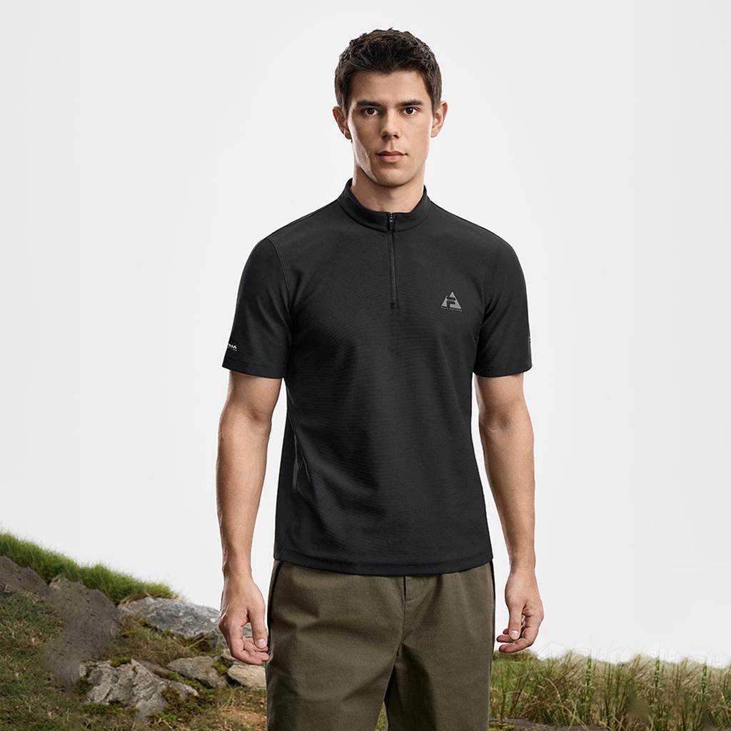 FILA Explore Minimalist Personality Trend Sports Casual Outdoor Versatile Lightweight Comfortable Short Sleeve T-Shirt Men tops A11M617104FBK