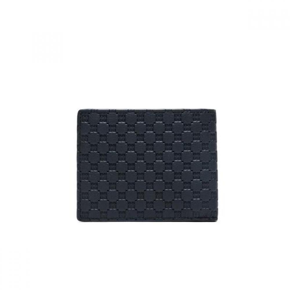 Daks Navy Embossed Leather Mini Dd Logo Wallet Dbwa8f373n2